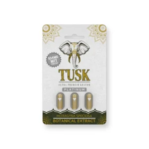 Tusk Platinum Ultra Premium Extract Kratom Capsules 3 Ct 534mg