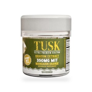 Tusk Ultra Premium Kratom Extract Gummies 10ct Mandarin Orange 350mg