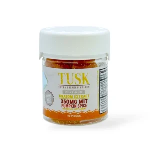 Tusk Ultra Premium Kratom Extract Gummies Pumpkin Spice 350mg